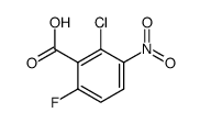 2-Chloro-6-fluoro-3-nitro-benzoic acid Structure