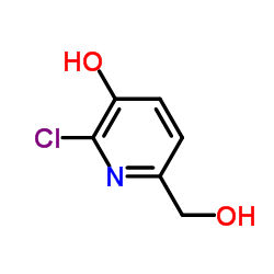 2-氯-6-(羟基甲基)吡啶-3-醇结构式