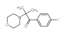 1-(4-Fluorphenyl)-2-methyl-2-morpholino-1-propanone结构式