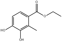3,4-二羟基-2-甲基苯甲酸乙酯结构式