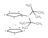 Di-tert-butylphosphinoferrocene Structure