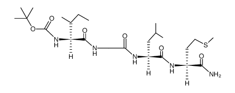 Boc-Ile-Gly-Leu-Met-NH2 Structure
