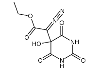 diazo-(5-hydroxy-2,4,6-trioxo-hexahydro-pyrimidin-5-yl)-acetic acid ethyl ester Structure