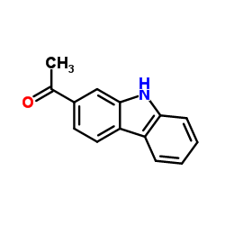 2-乙酰基咔唑结构式