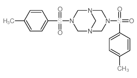 1,3,5,7-Tetraazabicyclo[3.3.1]nonane,3,7-bis[(4-methylphenyl)sulfonyl]-结构式