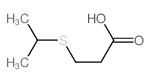 Propanoic acid,3-[(1-methylethyl)thio]- Structure