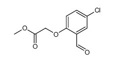 methyl (4-chloro-2-formylphenoxy)acetate Structure