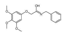 N-benzyl-2-(3,4,5-trimethoxyphenoxy)acetamide结构式
