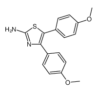 4,5-双(4-甲氧基苯基)噻唑-2-胺结构式