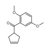 cyclopent-3-enyl-(2,5-dimethoxy-phenyl)methanone结构式