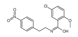 5-chloro-2-methoxy-N-[2-(4-nitrophenyl)ethyl]benzamide结构式