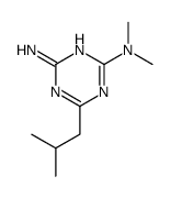 2-N,2-N-dimethyl-6-(2-methylpropyl)-1,3,5-triazine-2,4-diamine结构式