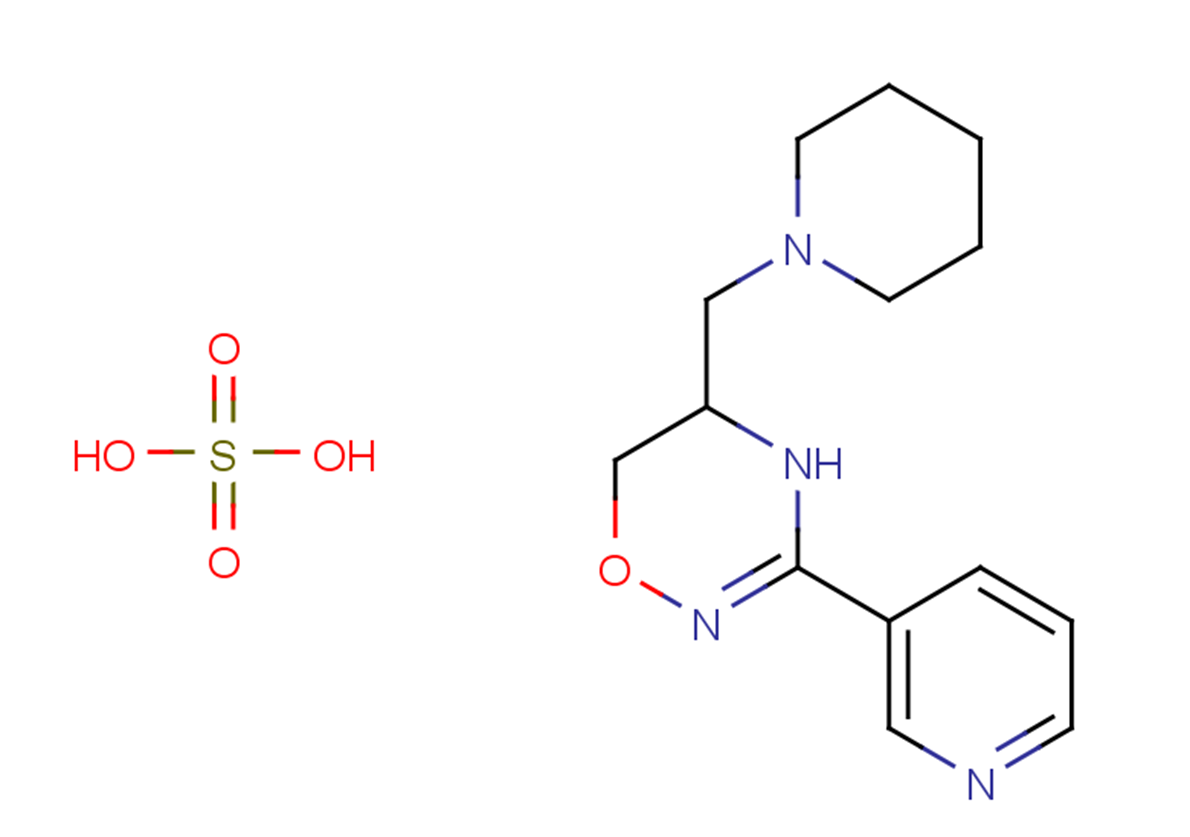 Iroxanadine sulfate Structure