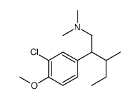 3-Chloro-4-methoxy-N,N-dimethyl-β-(1-methylpropyl)benzeneethanamine结构式