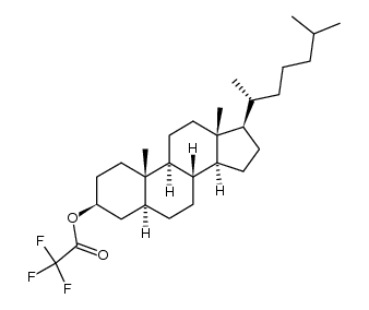 5α-Cholestan-3β-ol trifluoroacetate Structure
