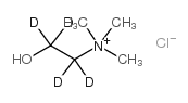 胆碱-d4氯化物结构式