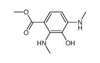 2,4-Bis(methylamino)3-hydroxybenzoic acid methyl ester Structure