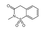 2-methyl-4-oxo-2H-1,2-benzothiazine-1,1-dioxide结构式