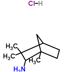 2-AMINO-EXO-1,3,3-TRIMETHYLBICYCLO[2.2.1]HEPTANE HYDROCHLORIDE Structure