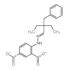 Benzenepropanal, a,a-diethyl-, N-2-(2,4-dinitrophenyl)hydrazone结构式