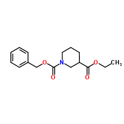 哌啶-1,3-二甲酸1-苄酯3-乙酯结构式