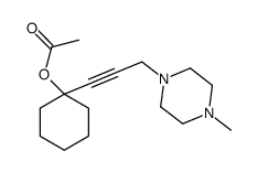 1-(3-(4-甲基-1-哌嗪基)丙-1-炔基) 环己基醋酸盐结构式