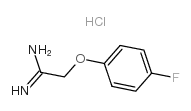 2-(4-氟苯氧基)-1-亚氨基-1-氯化铵结构式