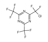 (chloro-difluoro-methyl)-bis-trifluoromethyl-[1,3,5]triazine结构式