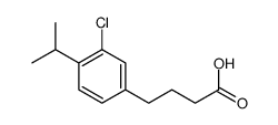 4-(3-chloro-4-propan-2-ylphenyl)butanoic acid Structure