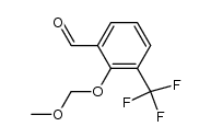 2-(methoxymethoxy)-3-(trifluoromethyl)benzaldehyde结构式