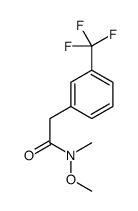 N-METHOXY-N-METHYL-2-(3-(TRIFLUOROMETHYL)PHENYL)ACETAMIDE结构式