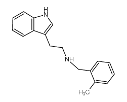 [2-(1H-吲哚-3-基)-乙基]-(2-甲基苄基)-胺结构式