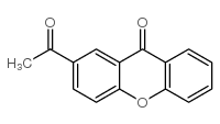 2-乙酰基氧杂蒽-9-酮结构式