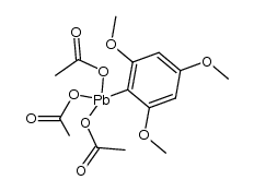 2,4,6-trimethoxyphenyl-lead triacetate Structure