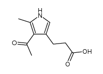 3-(4-acetyl-5-methyl-1H-pyrrol-3-yl)propanoic acid Structure
