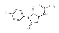 Acetamide,N-[1-(4-chlorophenyl)-2,5-dioxo-3-pyrrolidinyl]-, (S)- (9CI)结构式