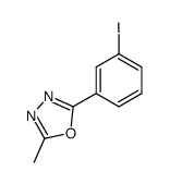 1-iodo-3-(5-methyl-[1,3,4]oxadiazol-2-yl)benzene Structure