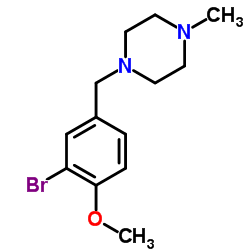 1-[(3-Bromo-4-methoxyphenyl)methyl]-4-methylpiperazine Structure