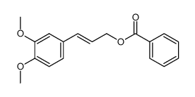 3,4-dimethoxycinnamyl benzoate结构式