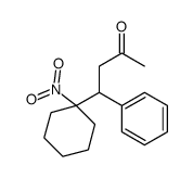 4-(1-nitrocyclohexyl)-4-phenylbutan-2-one Structure