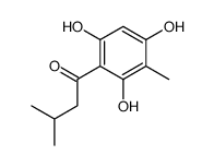 3-methyl-1-(2,4,6-trihydroxy-3-methylphenyl)butan-1-one Structure
