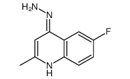 6-Fluoro-4-hydrazino-2-methylquinoline Structure