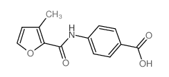 4-[(3-甲基-2-呋喃并yl)氨基]苯甲酸结构式