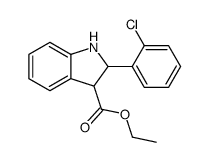 ETHYL 2-(2-CHLOROPHENYL)-2,3-DIHYDRO-INDOLE-3-CARBOXYLATE picture