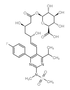 rosuvastatin acyl-b-d-glucuronide Structure