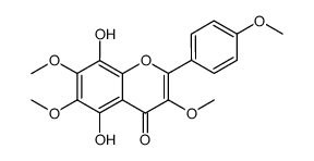 5,8-dihydroxy-3,4',6,7-tetramethoxyflavone Structure