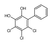 3,4,5-trichloro-6-phenylbenzene-1,2-diol Structure
