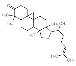 9,19-Cyclolanost-24-en-3-one Structure