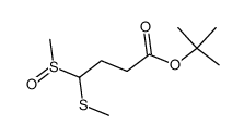 tert-butyl 4-(methylsulfinyl)-4-(methylthio)butanoate结构式