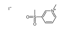 1-methyl-3-methylsulfonylpyridin-1-ium,iodide Structure